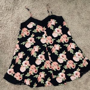 Floral, flowy dress with lace